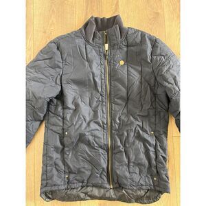 G-STAR raw L Chester Overshirt Quilted Puffer Zip Jacket Coat Black Mens Zip up